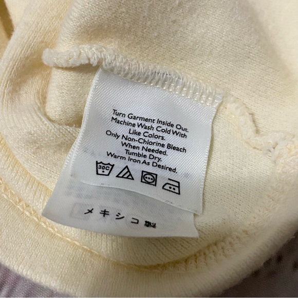 Eddie Bauer Women's Cream 100% Cotton Sweater Cardigan Button Up Size Large Tall - Picture 6 of 7